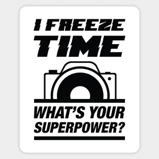 I Freeze Time Sticker